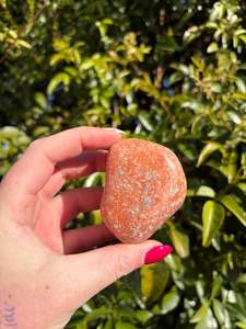 Tumbled Stones: Orchid Calcite Tumbled Stone Large B