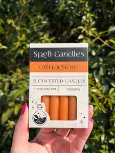 Incense Sage Other: Orange ATTRACTION Spell Candles x12