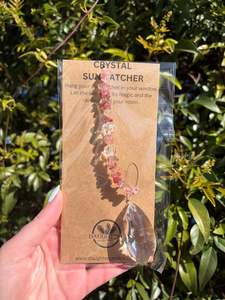 New Arrivals: Strawberry Quartz | Tear Drop Sun Catcher