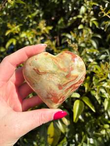 Hearts: Banded Calcite Small Heart C