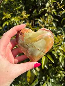 Hearts: Banded Calcite Small Heart B