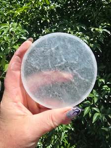 Selenite Charging Plate Round Large