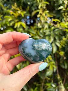 Moss Agate Heart B