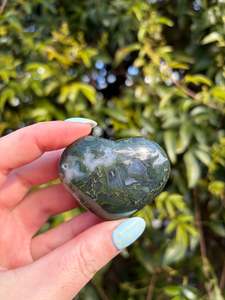 Crystals: Moss Agate Heart A