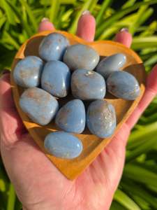 Angelite Tumbled Stone Medium