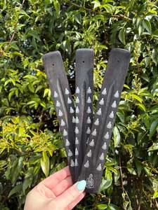 Incense Sage Other: Buddha | Black Wooden Incense Holder