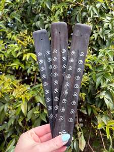 Incense Sage Other: Om | Black Wooden Incense Holder