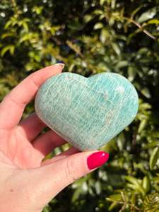 Hearts: Amazonite Heart B