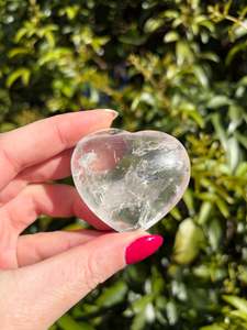 Clear Quartz Heart D