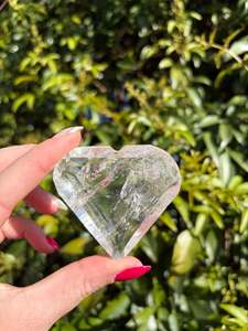 Hearts: Clear Quartz Faceted Heart A