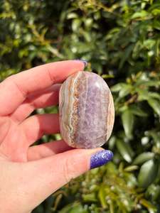 Palmstones: Crazy Lace Amethyst Palm Stone B