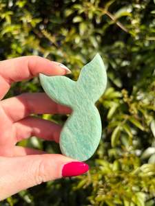 Carved Shapes Animals: Amazonite Mermaid Tail D