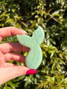 Carved Shapes Animals: Amazonite Mermaid Tail C