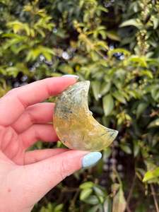 Prehnite Self Standing Moon C