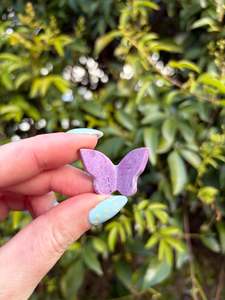 Carved Shapes Animals: Stichtite 3D Small Butterfly A