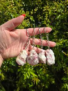 Keyrings: Pink Tourmaline Rough Keyring