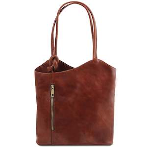 Backpacks: Patty Convertible Bag- Vegetable Tanned Leather