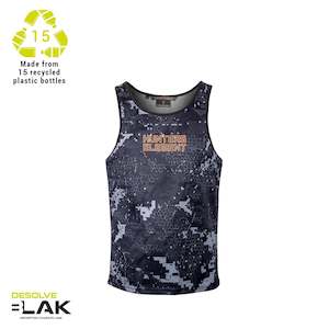 Tees Polos Hoodies: Hunters Element Eclipse Singlet Desolve Black
