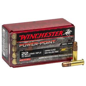 Ammunition Rimfire: Winchester Power Point .22LR 40gr (Pkt)