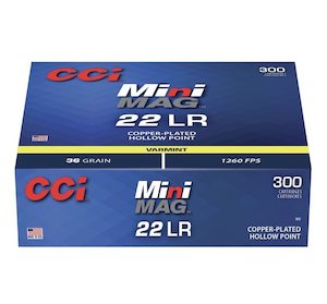 CCI 22LR Mini Mag 36gr HP (300)