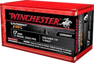 Ammunition Rimfire: Winchester Supreme .17HMR 17gr V-Max 2550fps