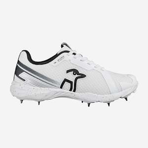 Cricket Clothing Footwear: Kookaburra Pro2.0 Spike White/Black Cricket Shoes