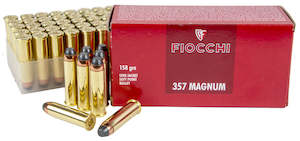 Ammunition Centrefire 1: Fiocchi 357 Magnum 158gr