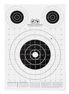 OO A3 Large Paper Target Black & White 10pack