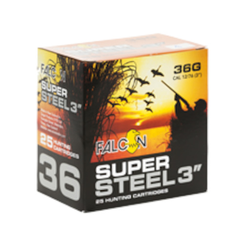 Gamebird Ammunition: Falcon Super Steel 3" 36gr Slab