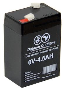 Outdoor Outfitterses 6V 4.5AH Rechargeable Battery