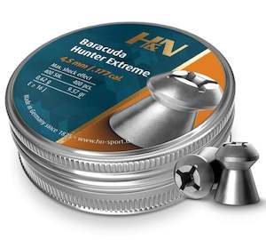 Ammunition Pellets: .177 H&N Baracuda Hunter Extreme