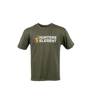 Hunters Element Block Tee Forest Green