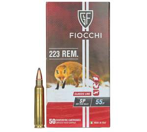 Fiocchi 223 REM 55gr PSP 50rnds