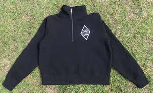 Women's Half Zip Crew | Black
