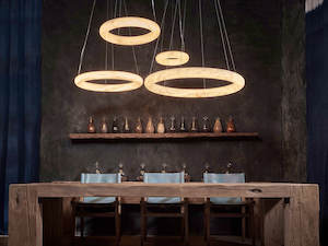 All Lighting: Alabaster Ring Pendant