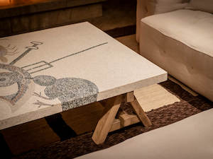 A-frame mosaic coffee table