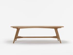 Indoor Dining Tables: Johanna Elliptical Timber Table