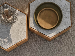 Outdoor Coffee Side Tables: Hexagon Table