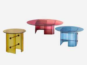 Coffee Side Tables: Double L Glaze Coffee Tables