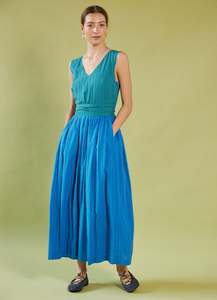 Dresses: Smell of the Sea Dress - Multi Gingham Cotton