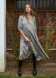 Happy All Day Dress - Spotty Satin Viscose