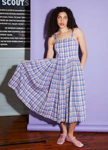Marilyn Sundress - Japanese Check Cotton
