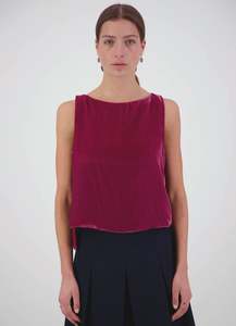 Blouses: Sudden Miracles Top - Raspberry Velvet