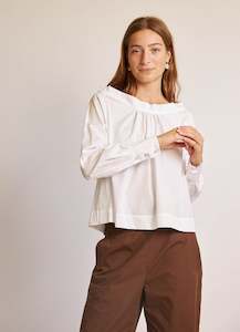 City of Dreams Blouse - Crisp White Cotton