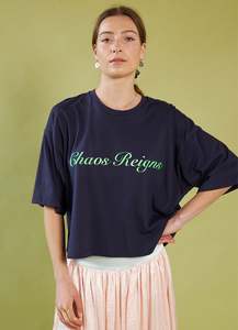 Blouses: CHAOS REIGNS TEE