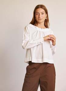 Blouses: City of Dreams Blouse - Crisp White Cotton