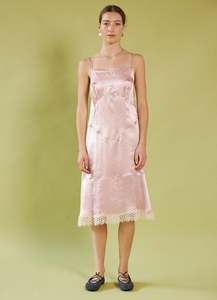 Low Stock: Dream a Little Dream Slip Dress - Rose Washed Satin