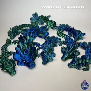 Magic Dragons: Magic Peacock - 3D Printed Dragons