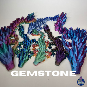 Limited Edition: Rocky our Gemstone Dragon - 3D Printed Dragons