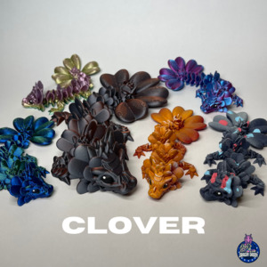 Limited Edition: Lucky our Clover Dragon - 3D Printed Dragons